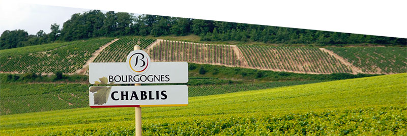 Chablis es un Borgoña de la región vinícola conocida por su Chardonnay
